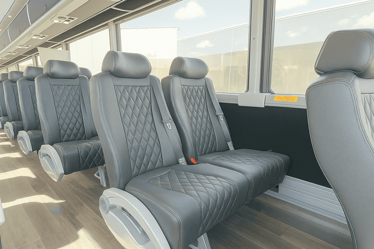 interior of Coach Bus Mobile charter bus